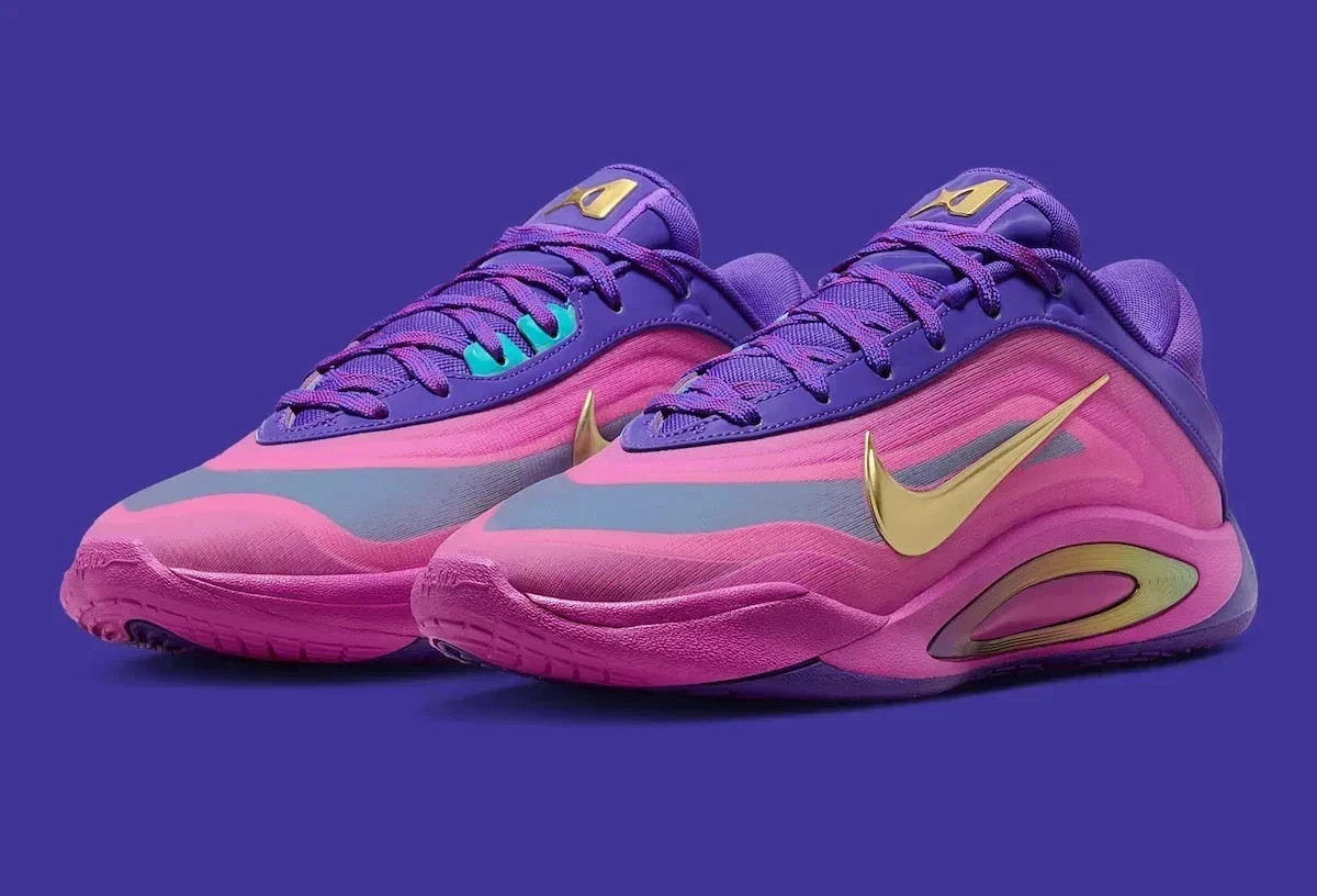Nike A’One A’ja Wilson Purple Gold Shoes Basketball FZ8605-500 Womens Size