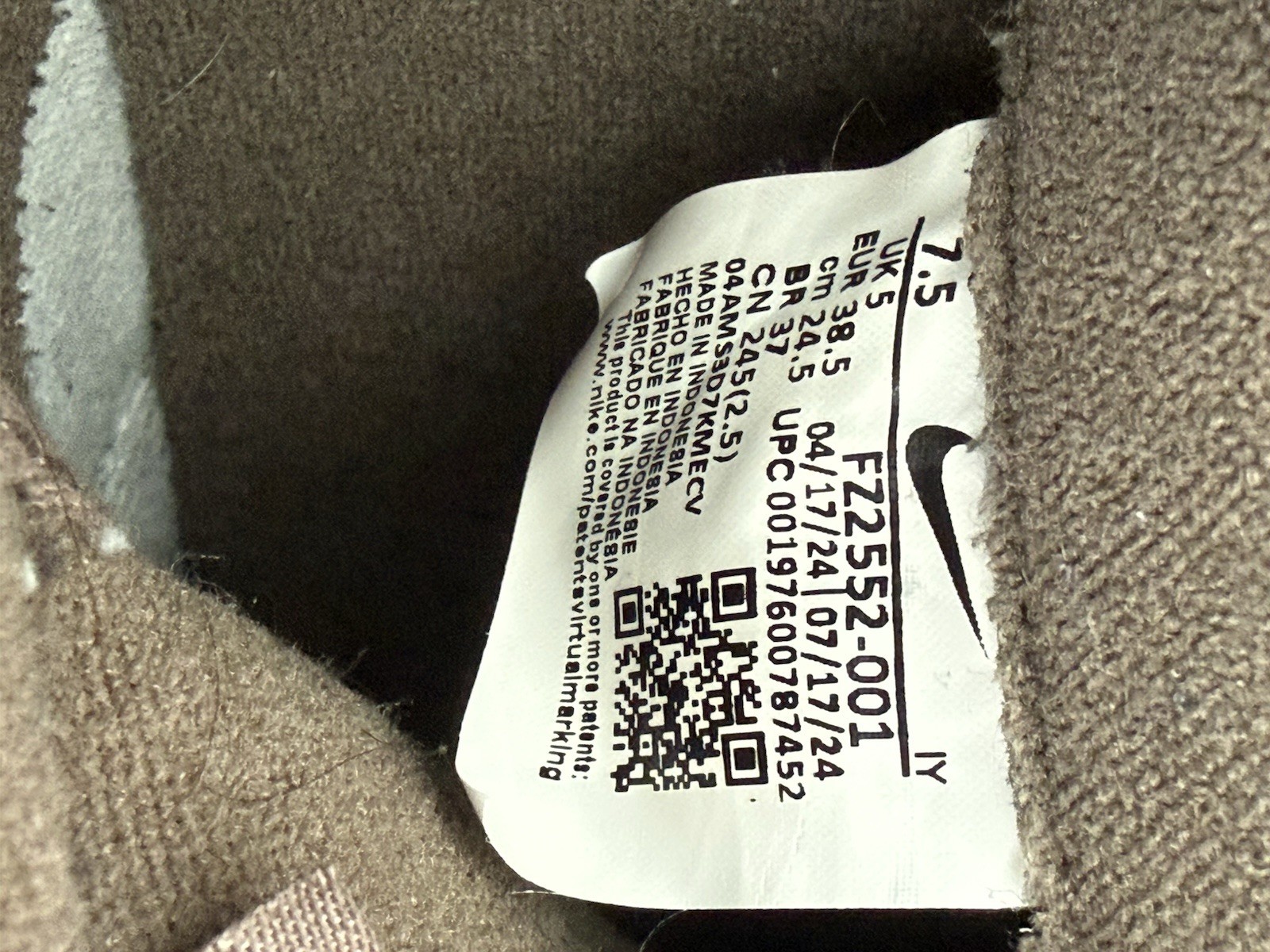 Nike Dunk Low Mink Brown – Women’s 7.5 – FZ2552-001