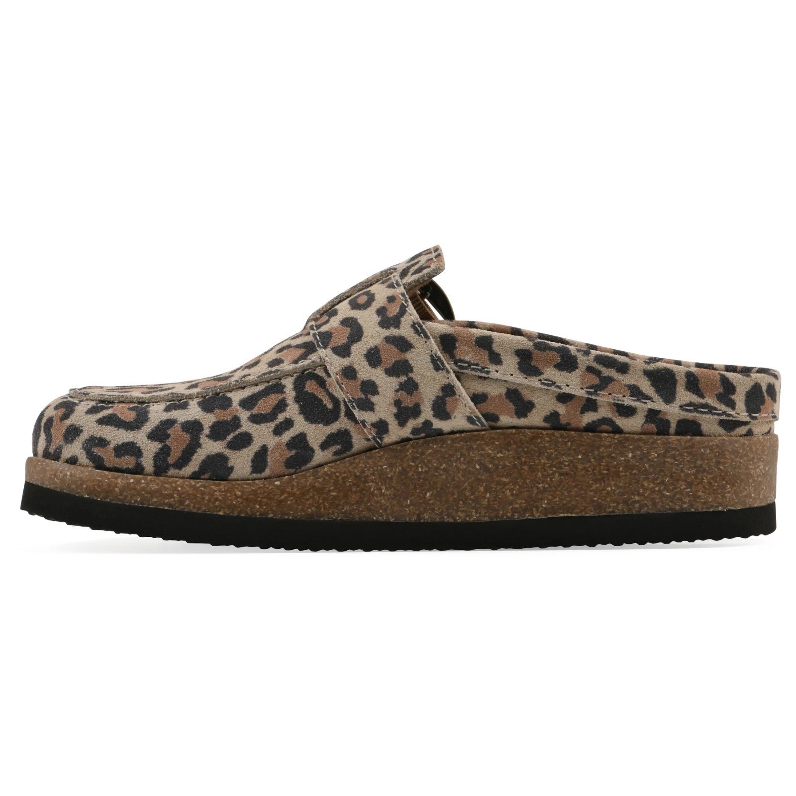 White Mountain Bueno Footbeds Women’s Leopard Suede Clog 8 New Box