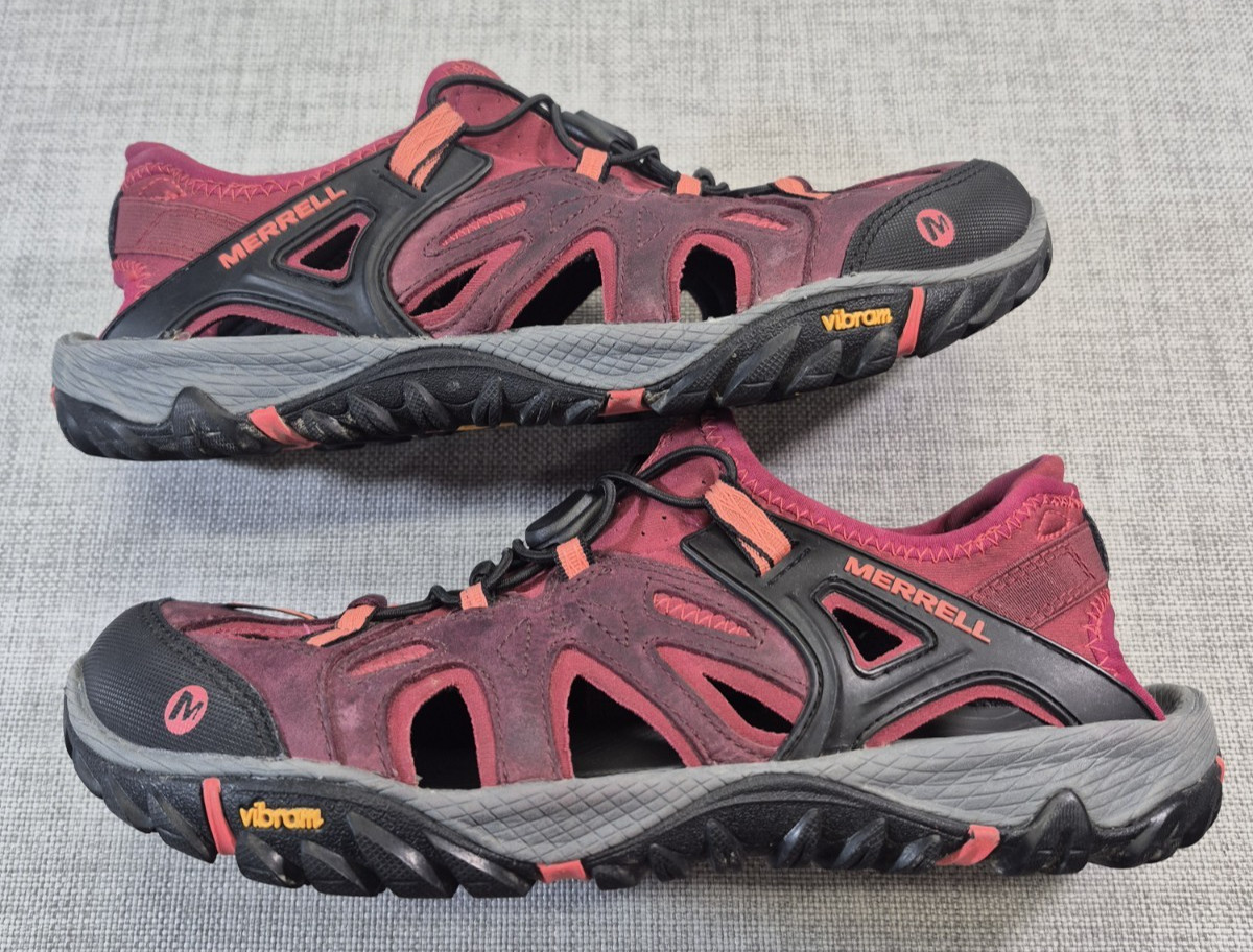 Merrell All Out Blaze Sieve Womens Sz 10 Vineyard Wine Pink Hiking shoe