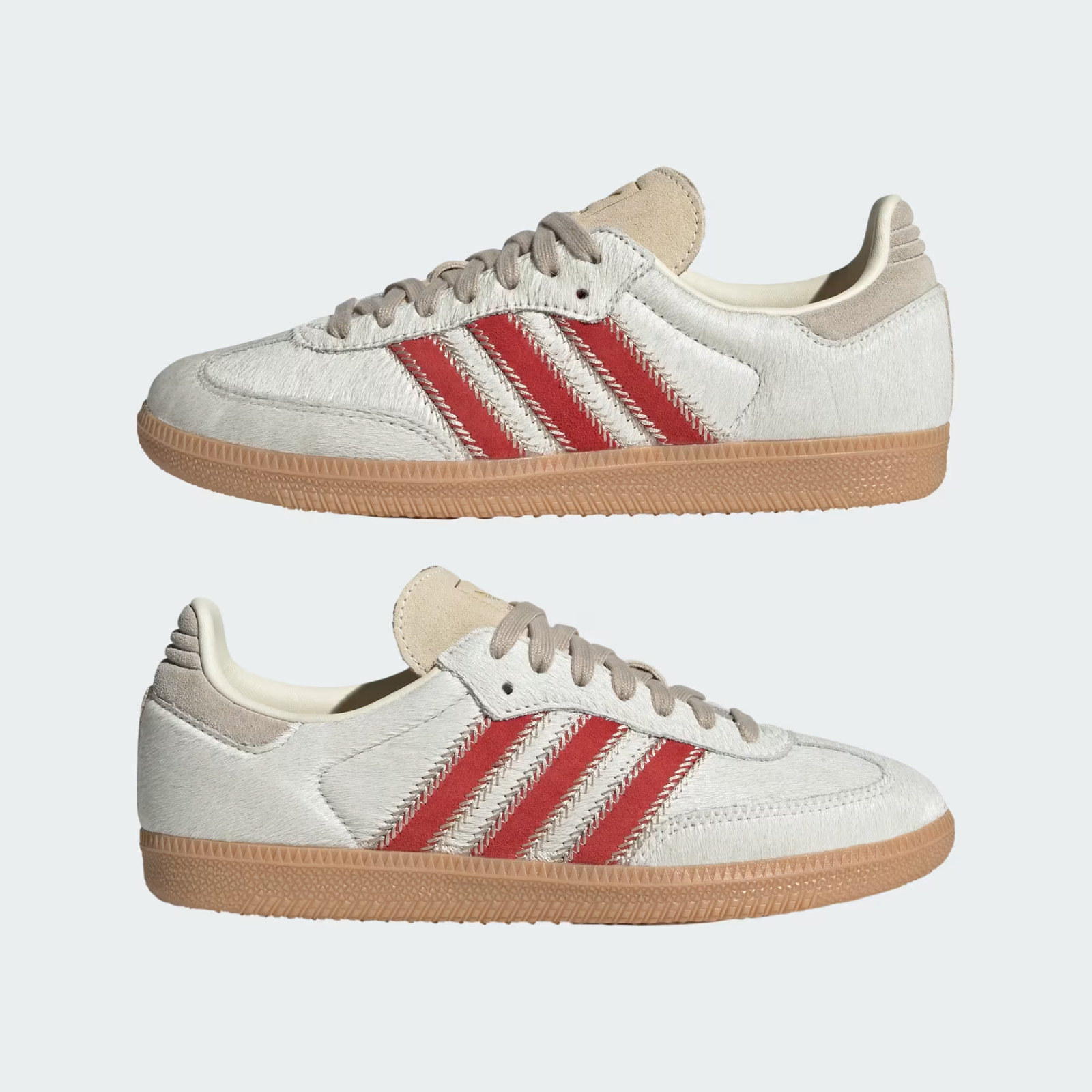 JS3935 adidas Originals Samba OG Wonder Beige Cream White Better Scarle (Women’s