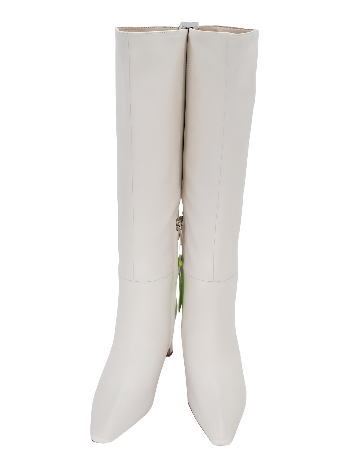 Sam Edelman Sylvia Knee High Dress Boots 2.75in Heel Modern Ivory 7.5M