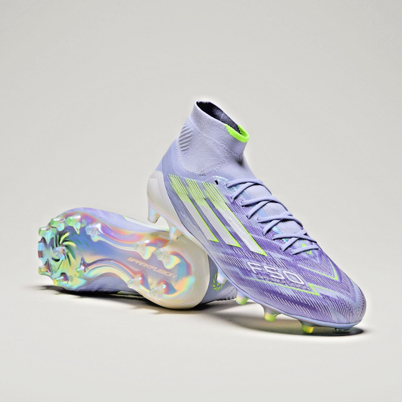 Adidas F50 Sparkfusion Elite Mid FG Soccer Cleats Violet Women’s 9.5 / Men’s 8.5