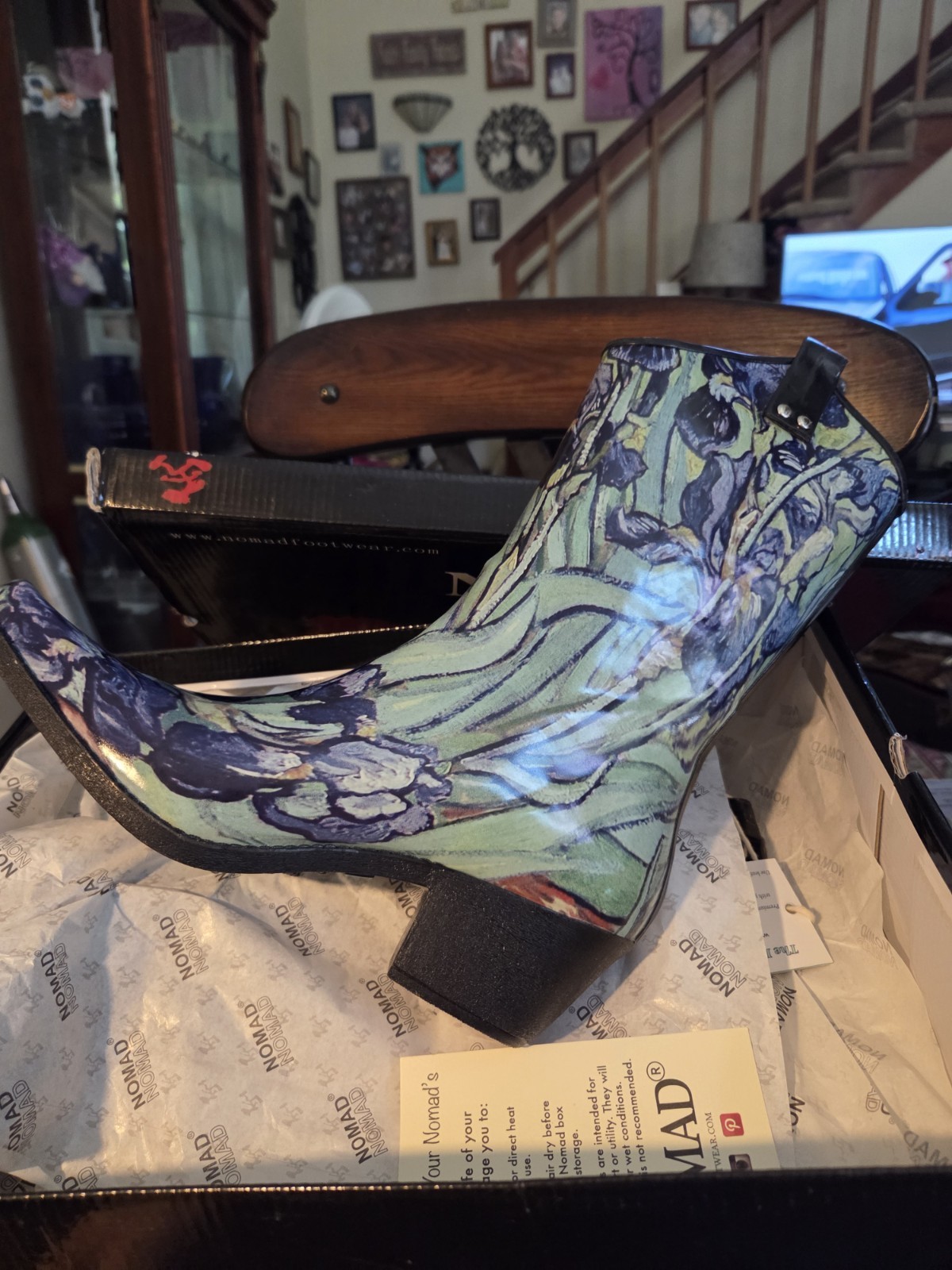 Nomad Sz 10 Iris Yippy Rain boots 0726