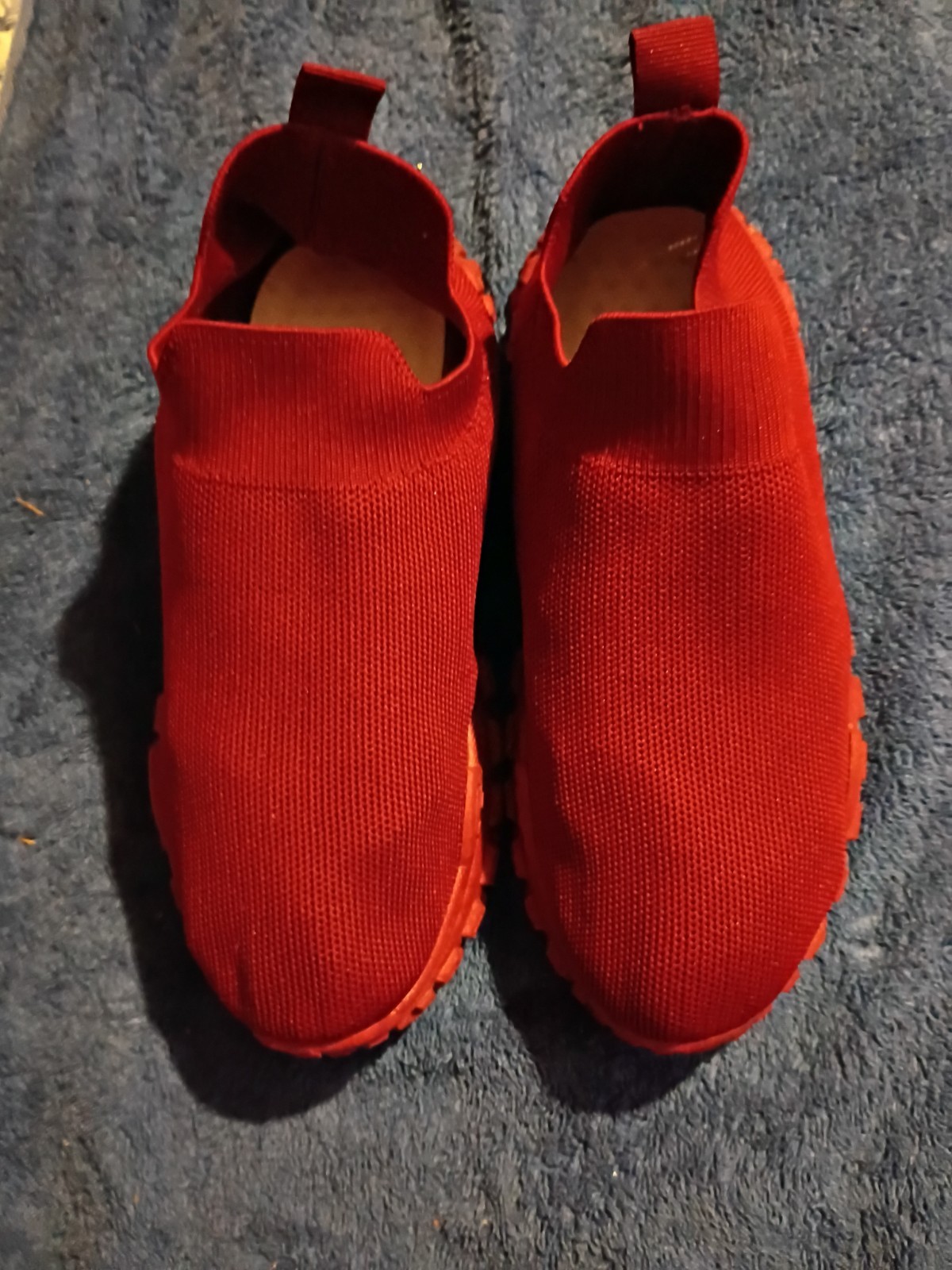 womens burgundy knit sock sneakers