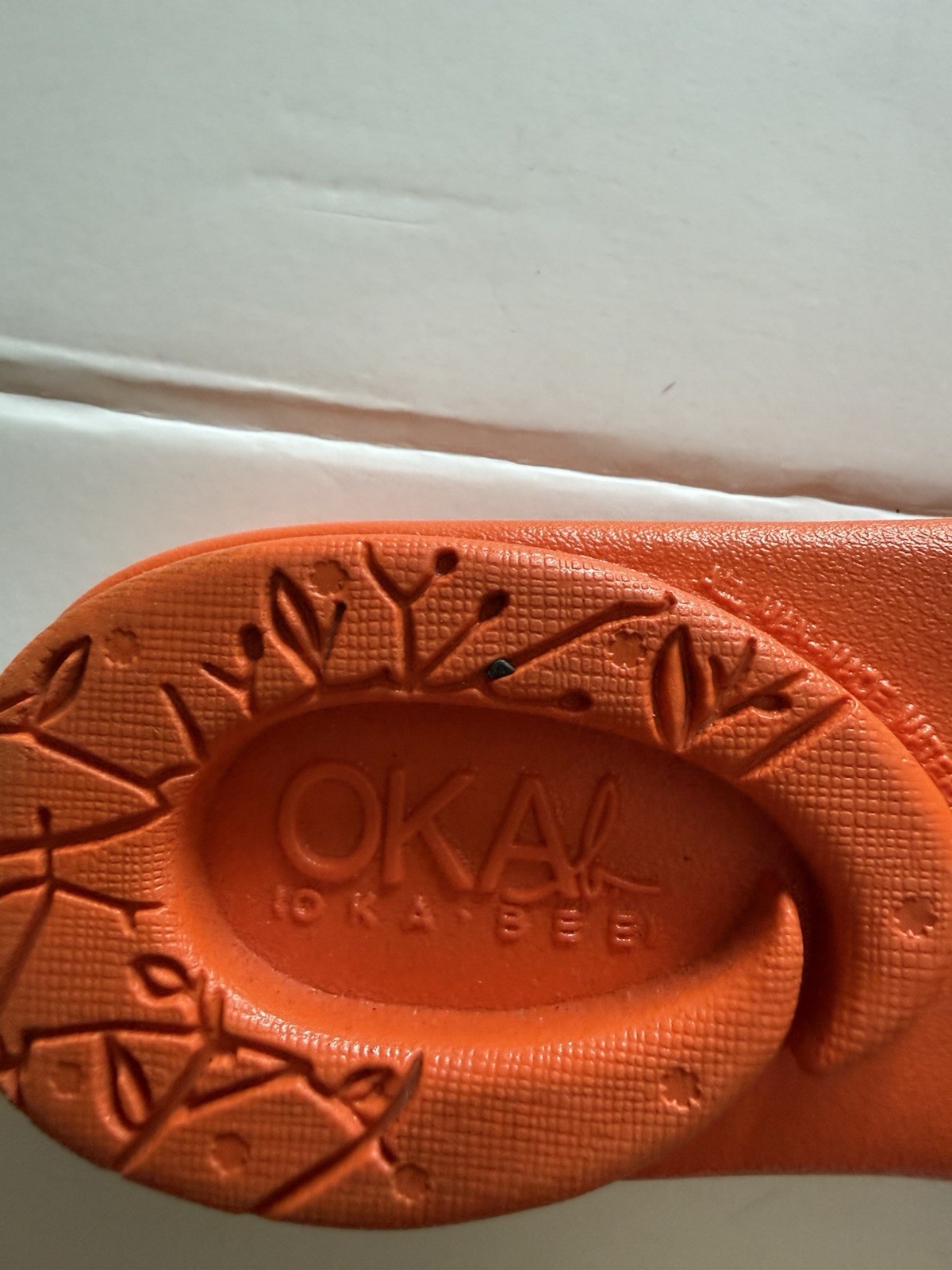 Oka B Women’s Small Orange Colorful Bow Sandals Preppy Limited Edtion