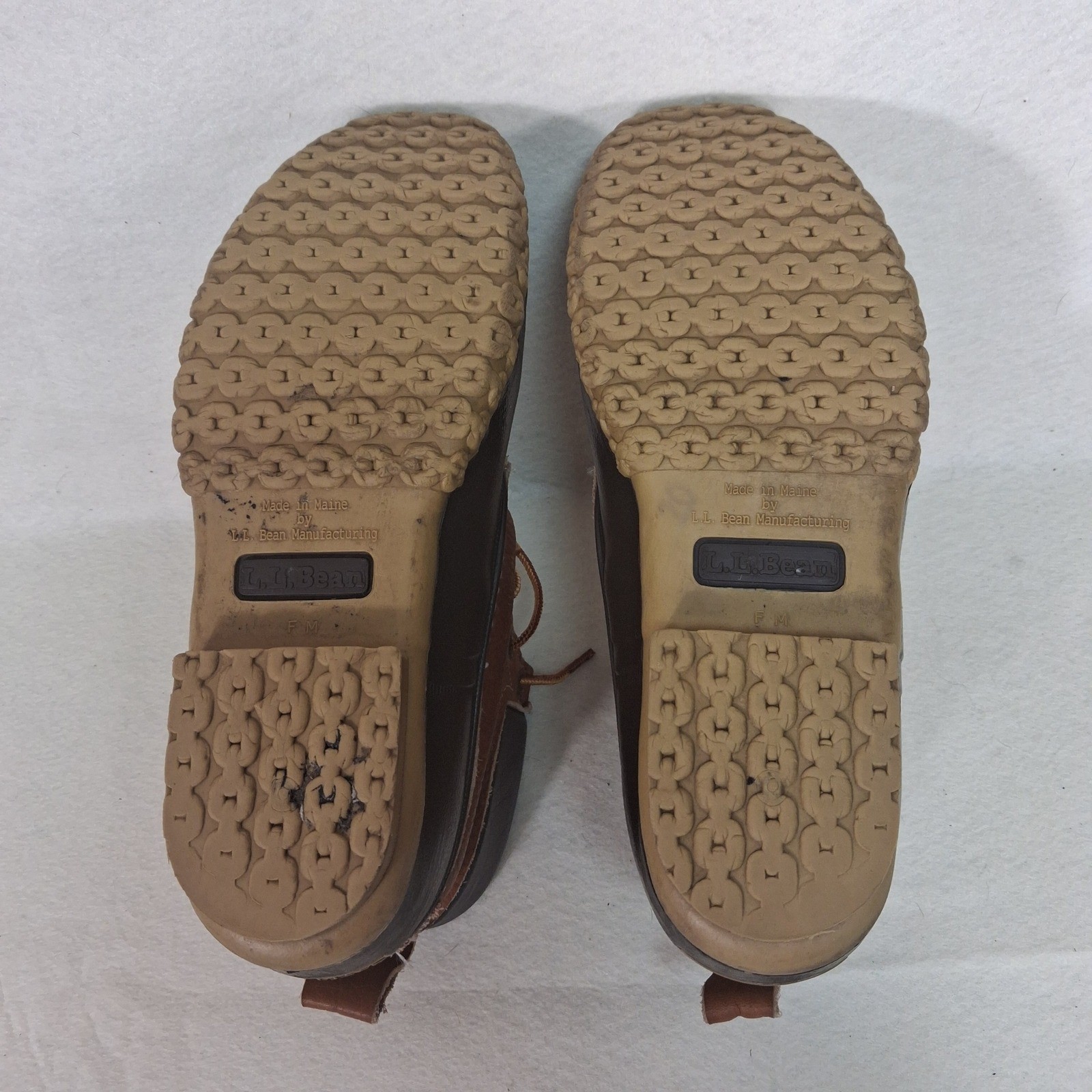 L.L. Bean Duck Boots Womens 7 Brown Leather Waterproof Bean Boots 6 Inch
