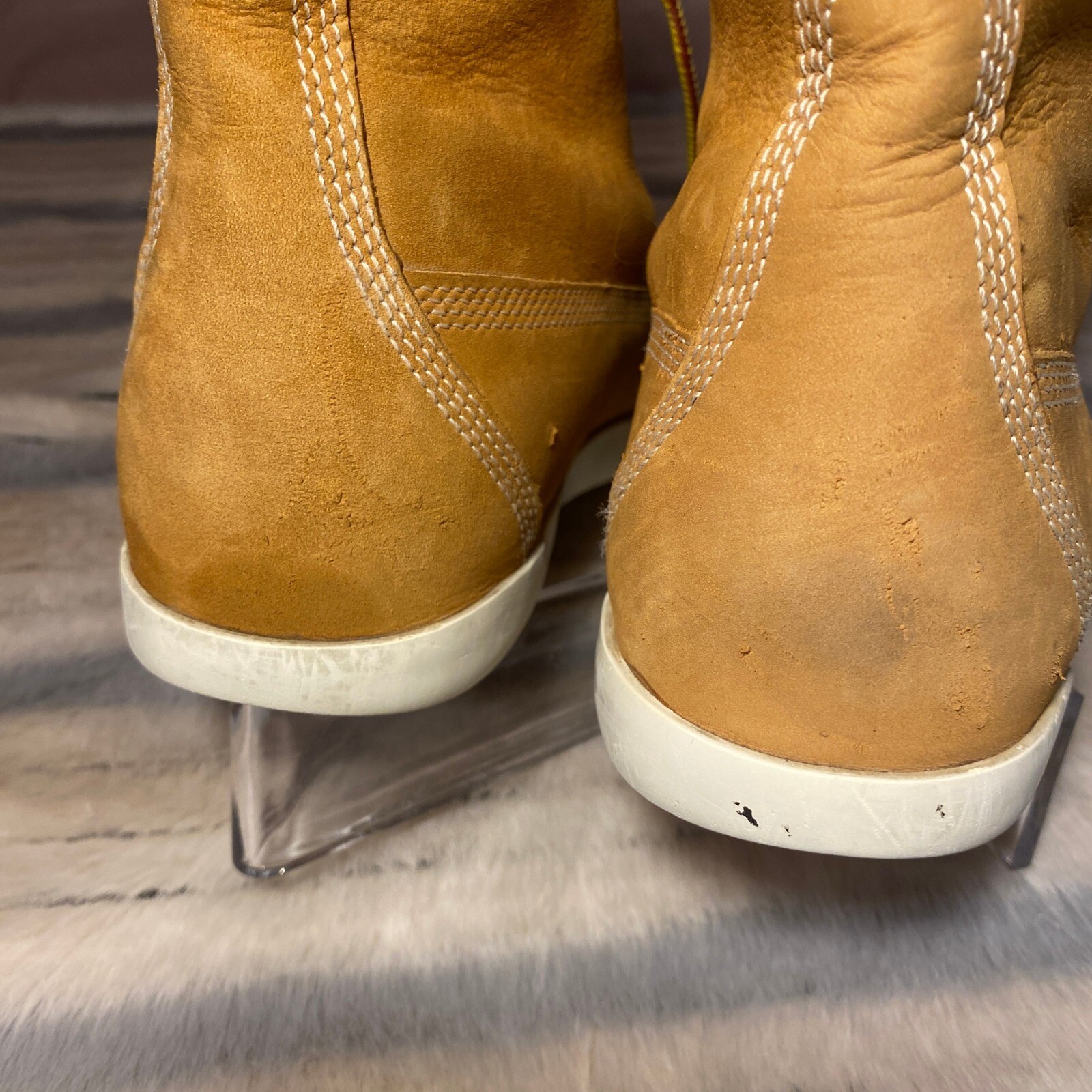 Timberland Earthkeepers Glastonbury Fleece Lace-Up Boots, size 9 VGUC
