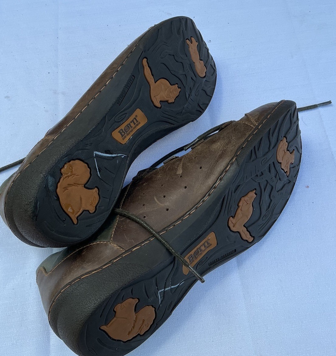 Born Monkeywood Women’s Shoes 11 Brown Leather Stiched Lace Up Casual Rugged