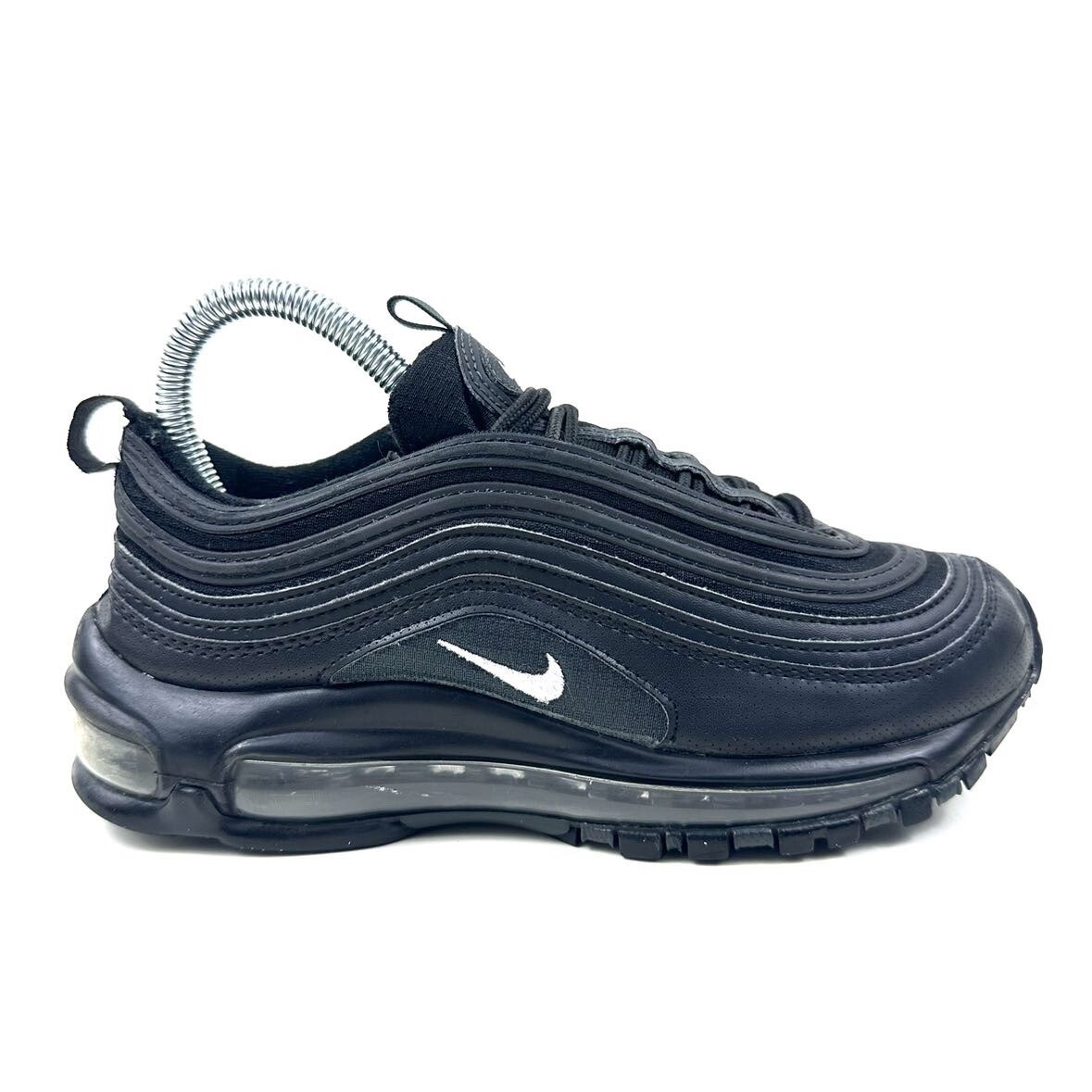 Nike Air Max 97 GS 921522-011 Triple Black Running Shoes Size 4.5Y/Women’s 6