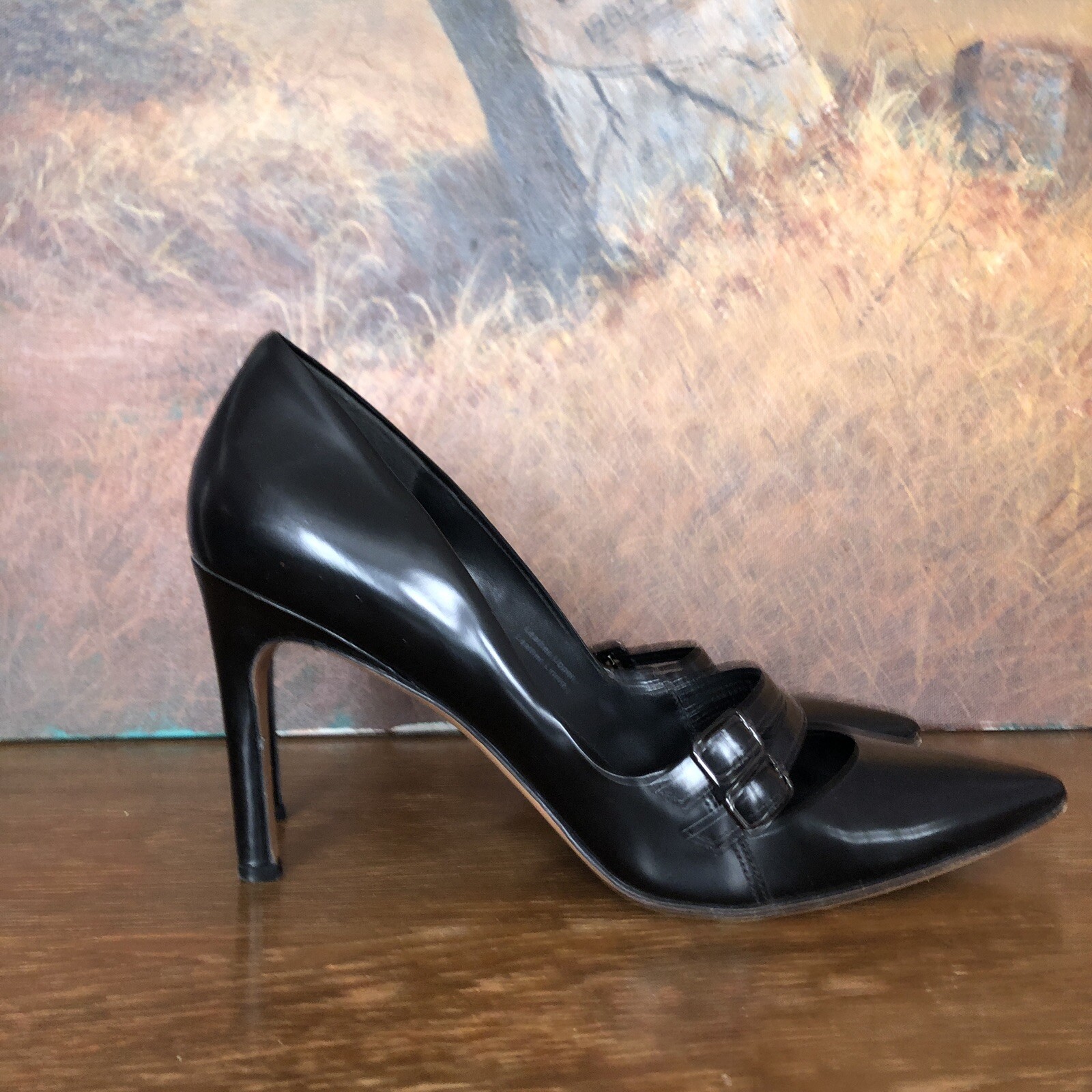 Via Spiga Heels Semi-gloss Pointed Toe stilettos sz 9.5 41 V-Irving