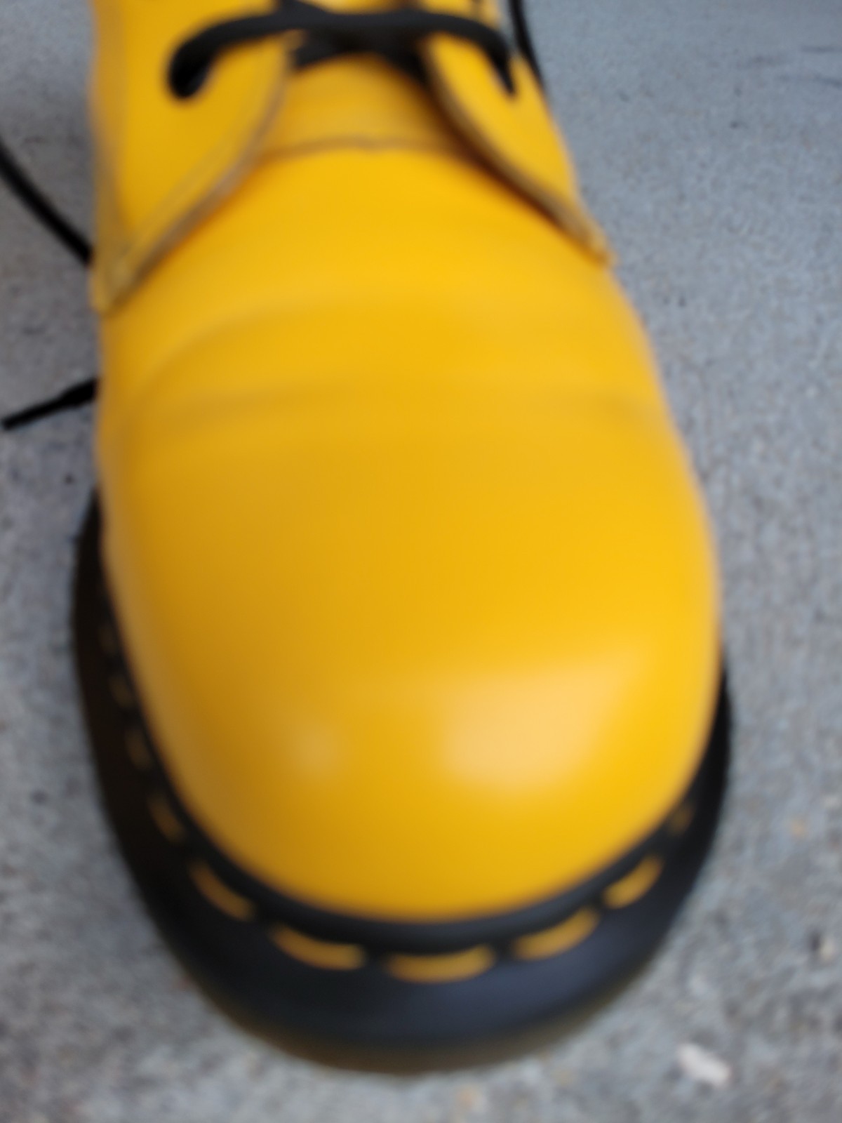 Yellow Dr. Martens 1460 Boots. U.S. Men’s 11. Women’s 12. U.K. 10. Docs.