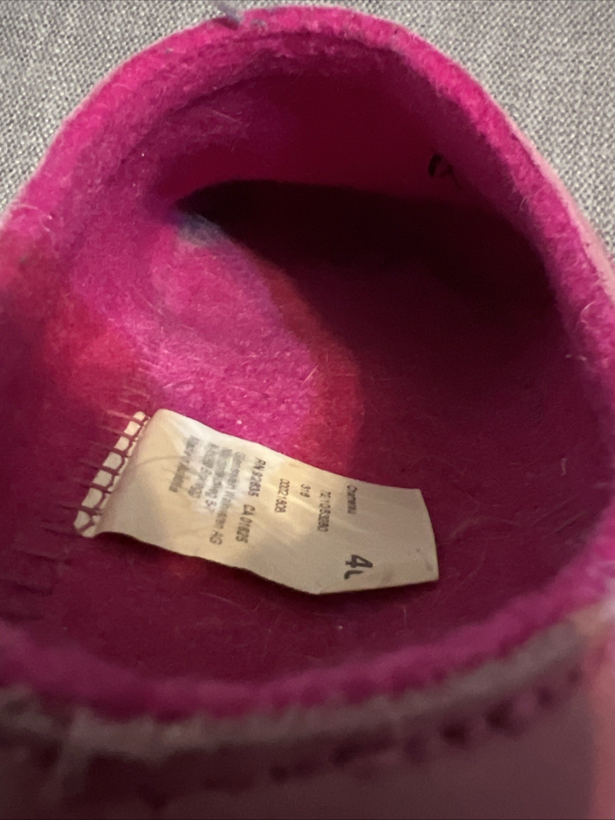 Giesswein Chamerau Fuschia Pink Wool Clog Mules Shoes Women’s SZ EU 40 US 9