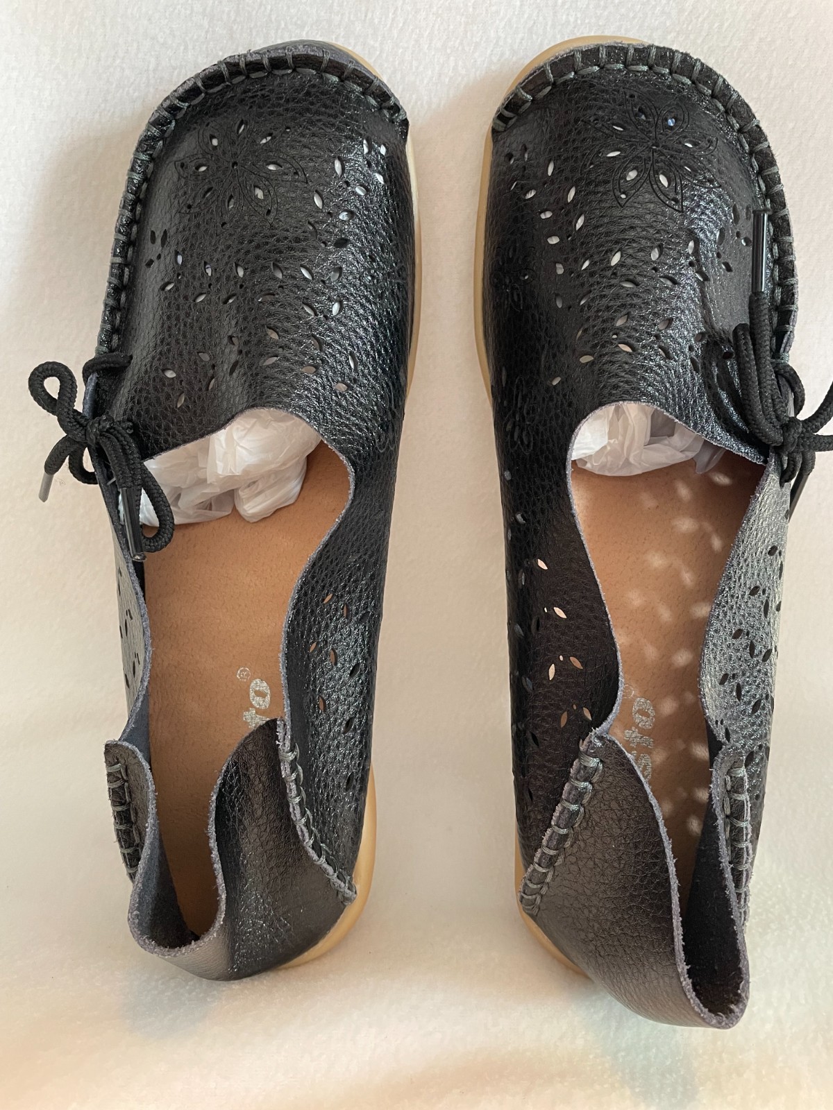 Kunsto Leather Loafers Slip On Size 40 US 9-91/2