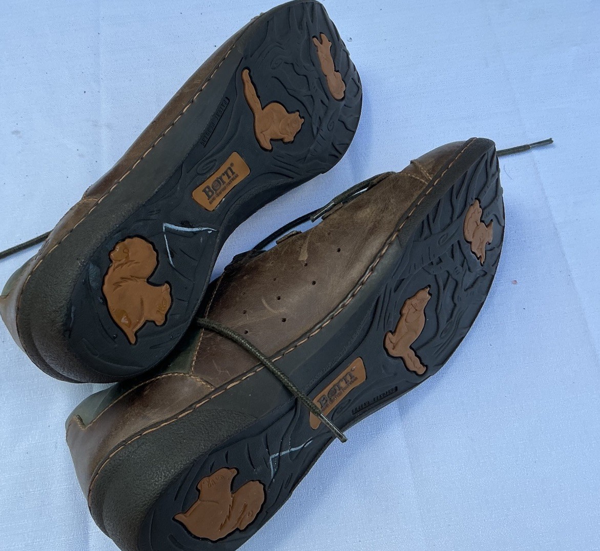 Born Monkeywood Women’s Shoes 11 Brown Leather Stiched Lace Up Casual Rugged
