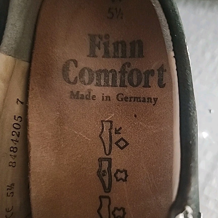 Finn Comfort Ikebukuro Black Soho Lace Up Shoes Women’s 5.5 Made In Germany