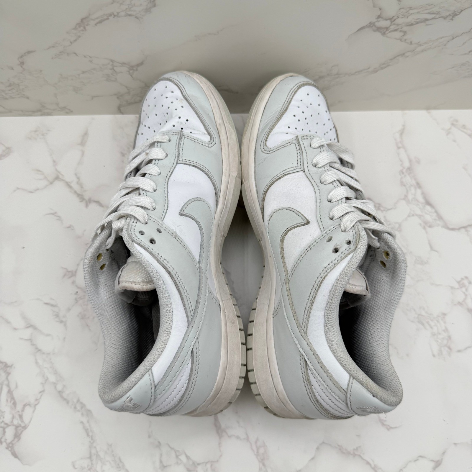 Nike Dunk Low Photon Dust Womens 8 DD1503-103 White Grey Sneakers