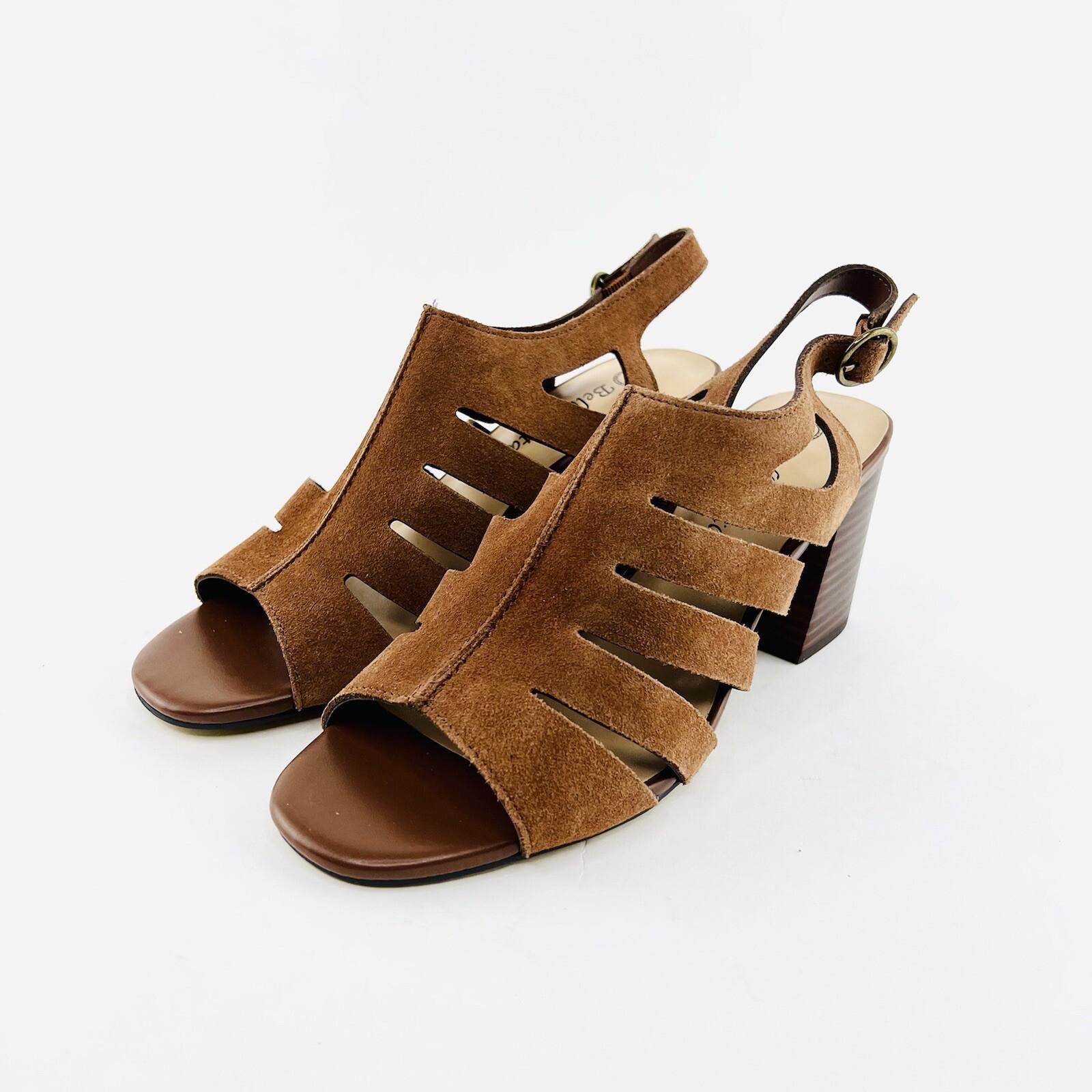 Bella Vita Colleen Gladiator Sandals Size 7WW (Camel Suede Leather)