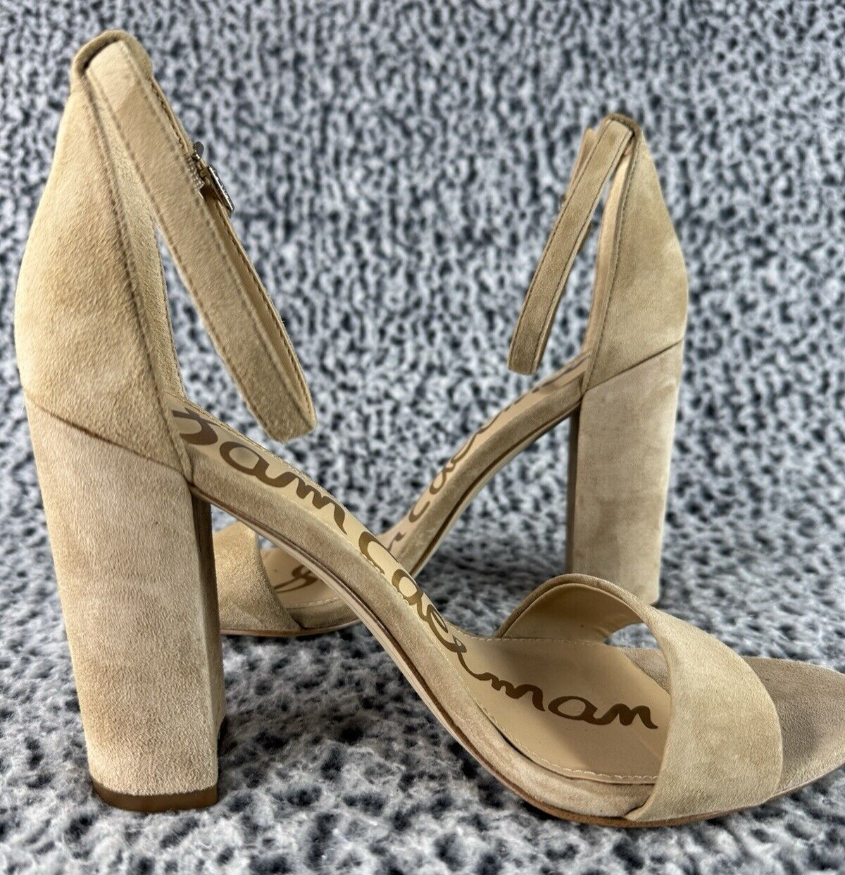Sam Edelman Classic Two-Piece Heeled Sandals Yaro Oatmeal