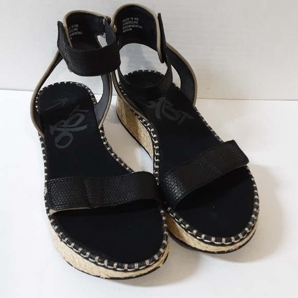 OTBT Reflector espadrilles Women’s Black vacations beach casual office Y2K 11M