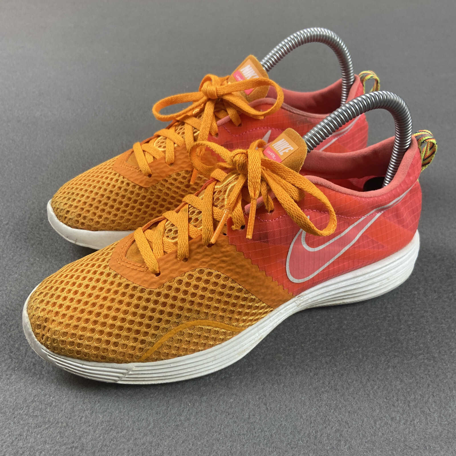 Nike Lunar MTRL Shoes Womens 7 Orange Pink Running Training Sneakers Montreal