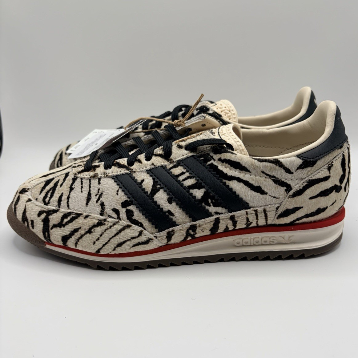 adidas SL 72 OG Zebra Print Women’s Low Top Lace Up Sneakers KH8811