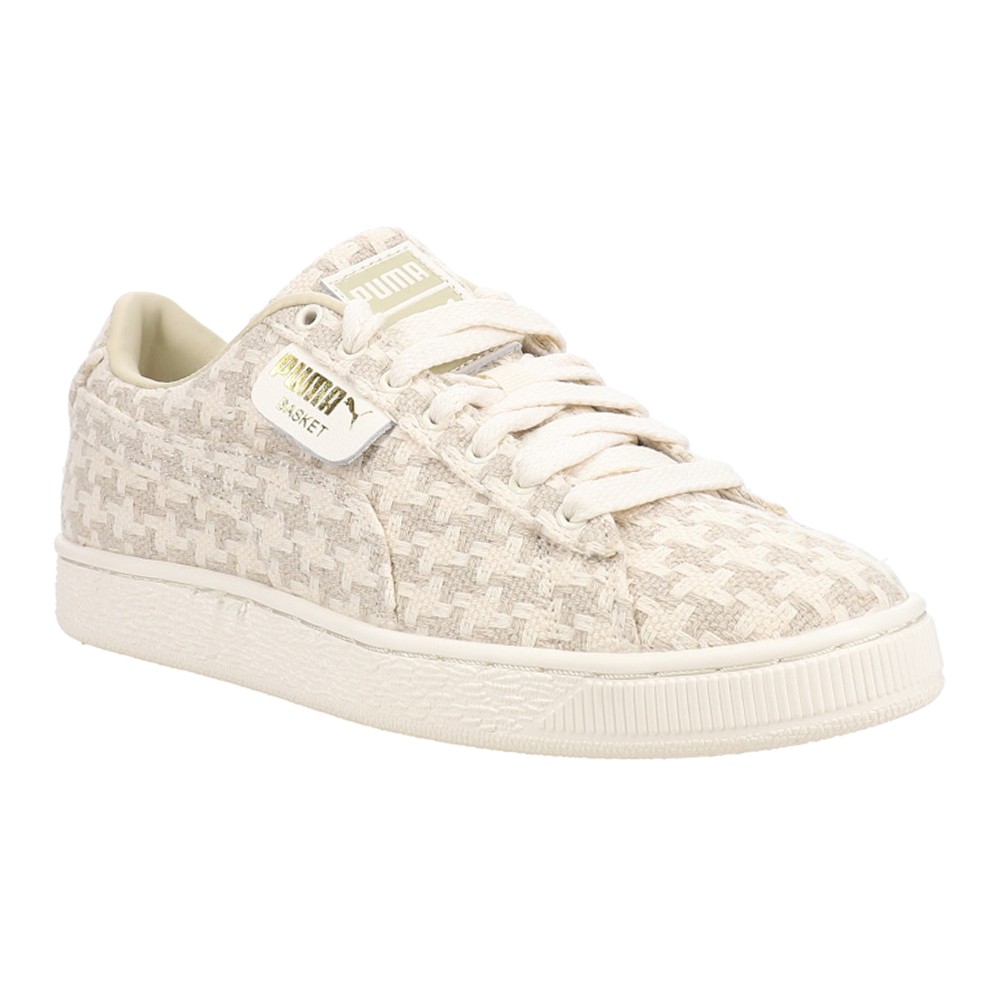 PUMA Basket Seaside Drills Lace Up Womens Beige Sneakers Casual Shoes 40052701