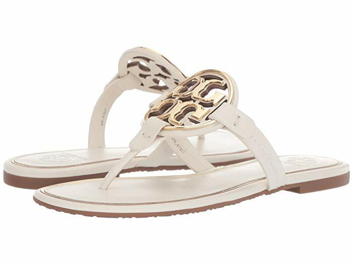 NIB Tory Burch Metal Miller Sandal Black Navy Tan White Pink Green Yellow 6 – 10