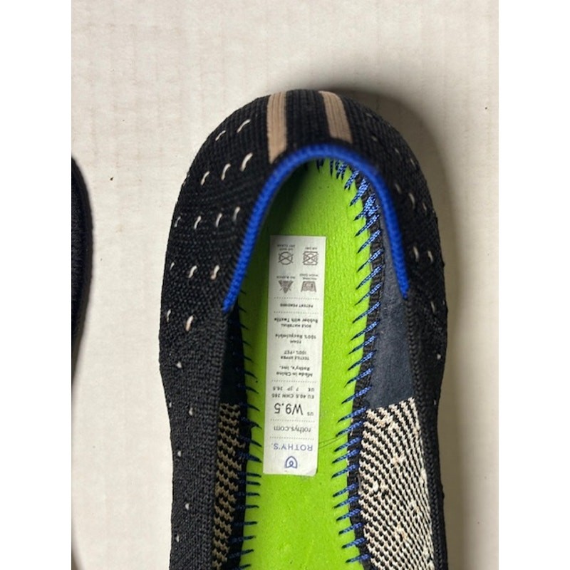 Rothy’s Women’s Flats Pindot Size 9.5 Recycled Materials Washable EUC