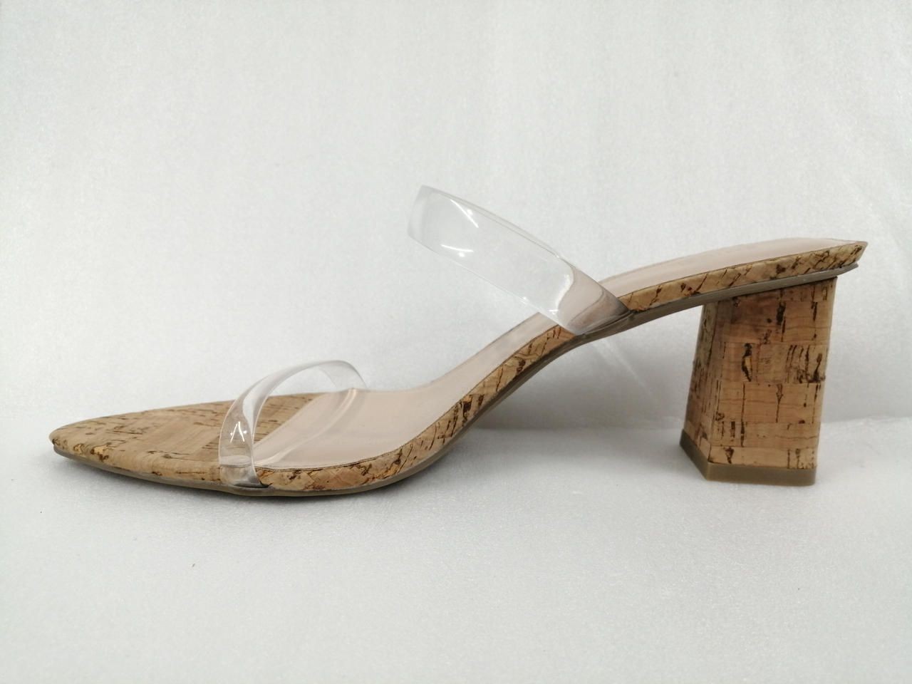SNIDEL Clear Strap Cork Sandals L Varier Mules Used