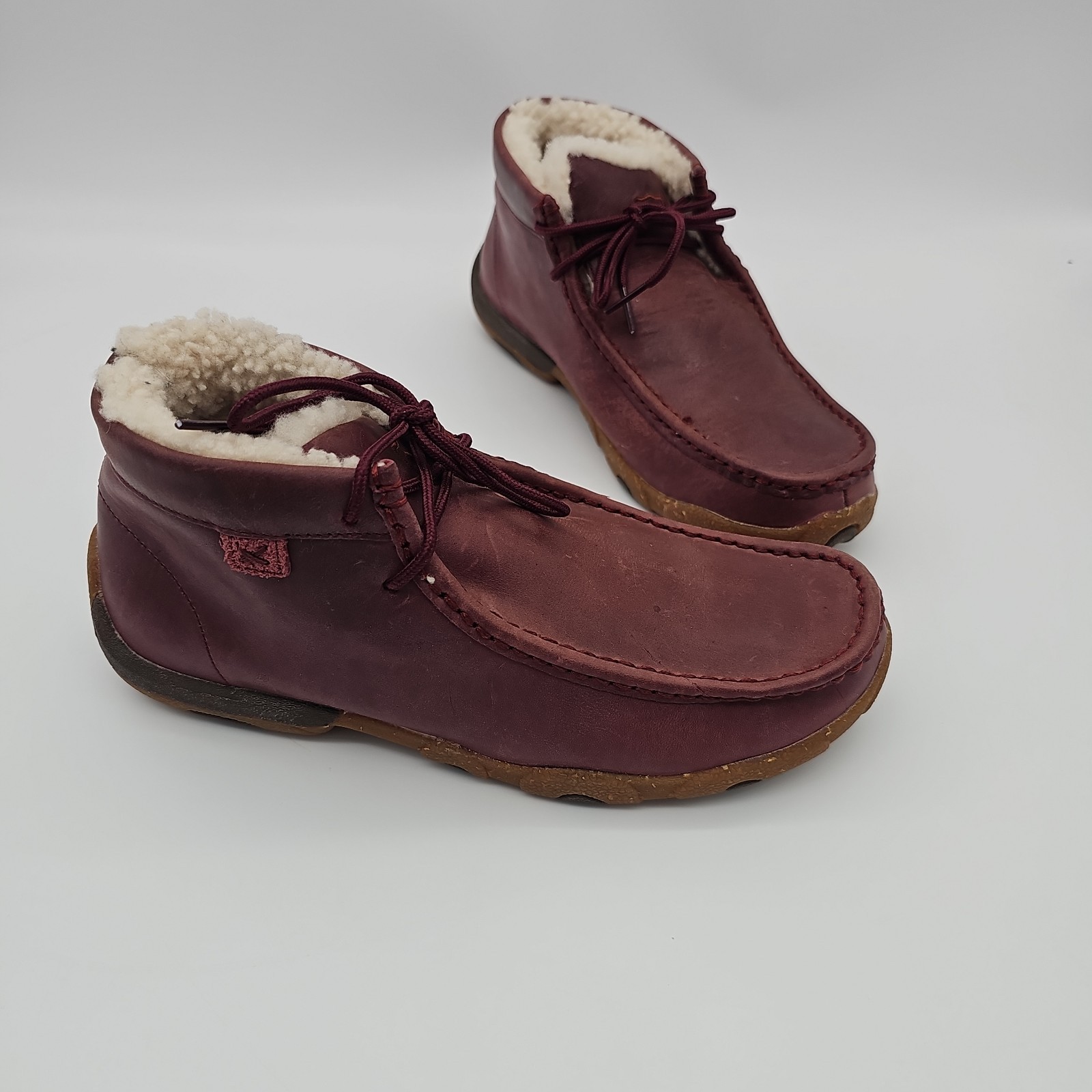 Twisted X Casual Shoes Womens Leather Chukka 7.5-8 M Rhubarb Blended 85 Booties