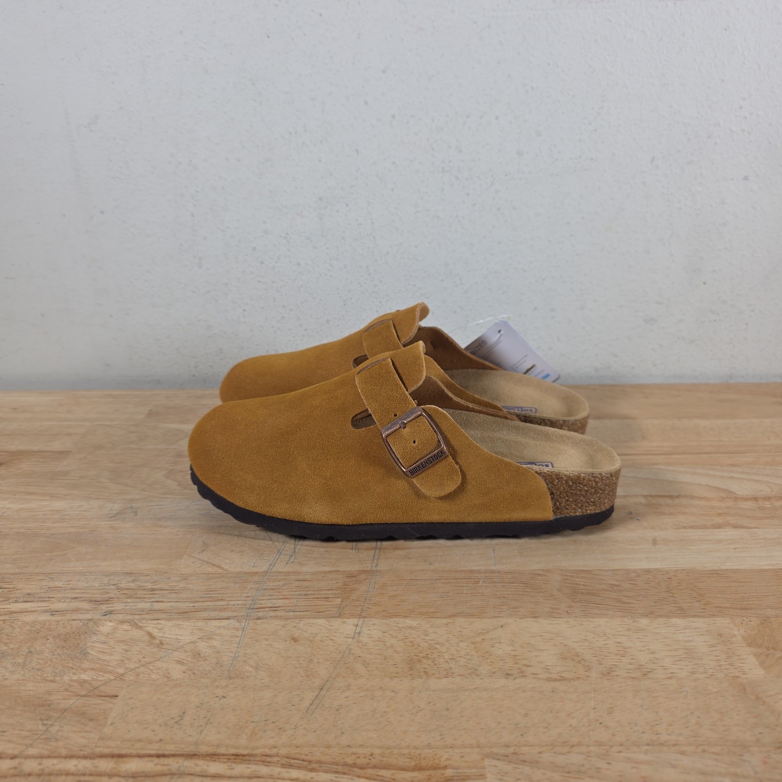 Birkenstock Boston Softbed Clogs Unisex Size M3 W5 Mink Suede Casual Slip On