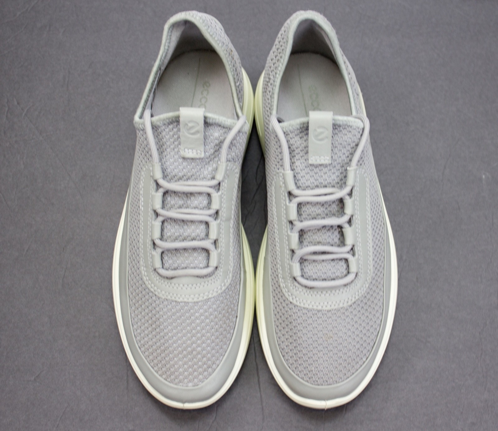 Ecco Soft 7 Runner Womens EU 40 US 9 Gray Lace Up Low Top Casual Shoes Sneakers