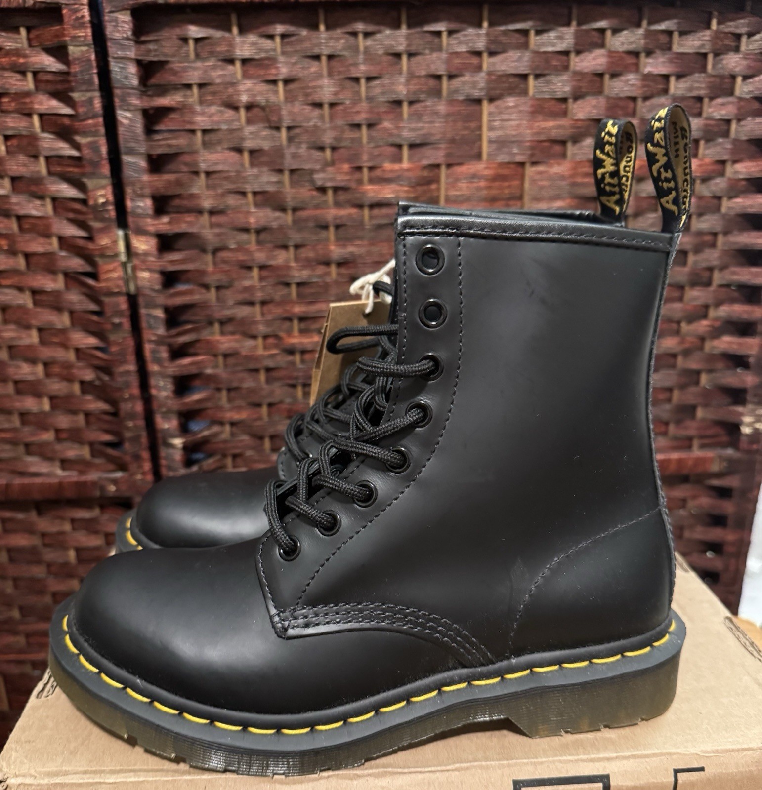 Dr. Martens 1460 Smooth Black Lace Up Leather Boots/Women’s Size 7