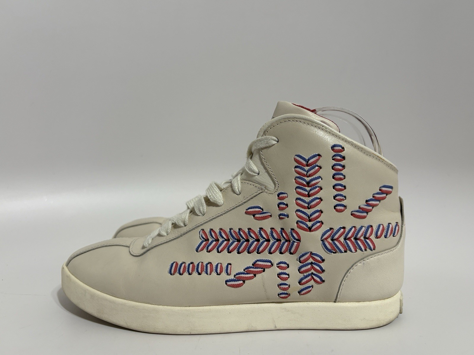 Alexander McQueen Puma Ivory Leather Sneakers US 6.5