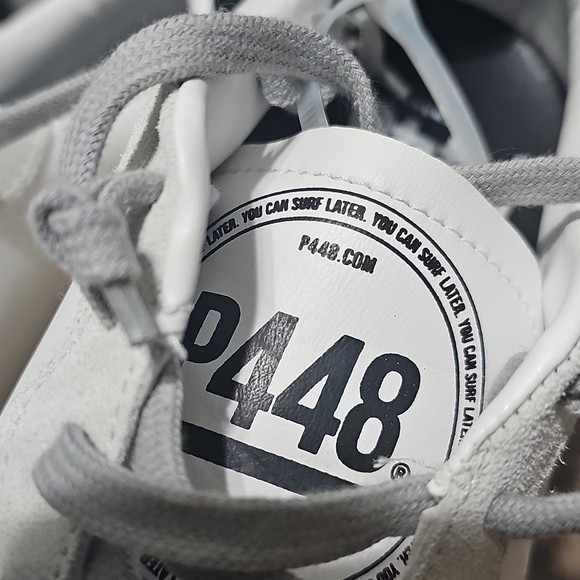 P448 x Project Sustainability White/Gray/ Sneakers Size 40 New