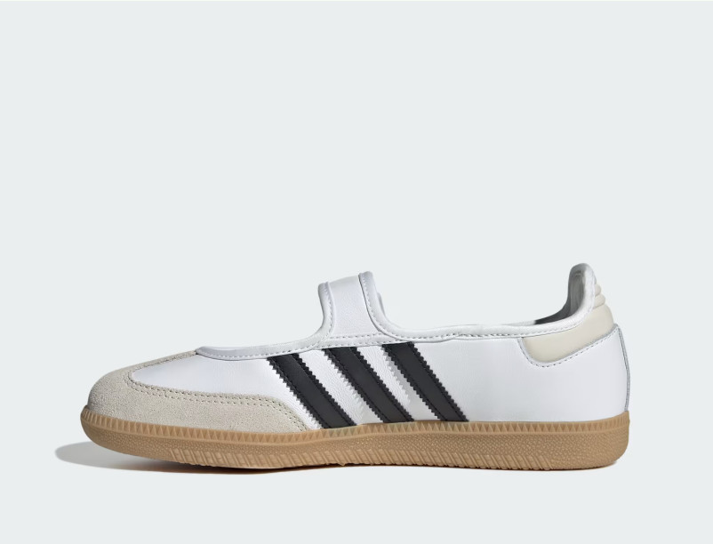 Adidas Women’s Samba Jane W, Style# JR1402, Size 6, Color White/Alumina/Black