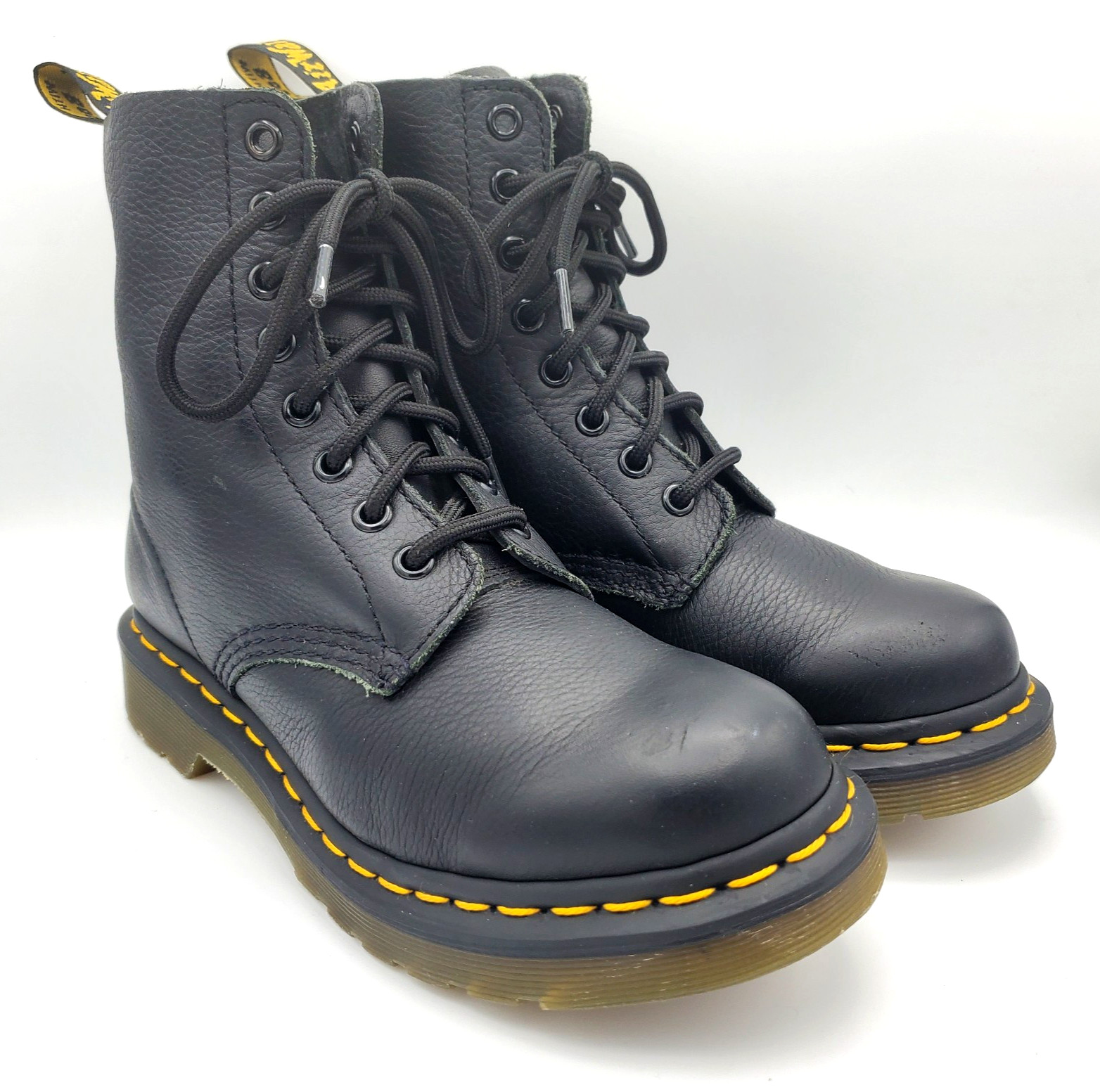 Dr. Martens 1460 Pascal Black Leather Boots, Women’s Size 6 US