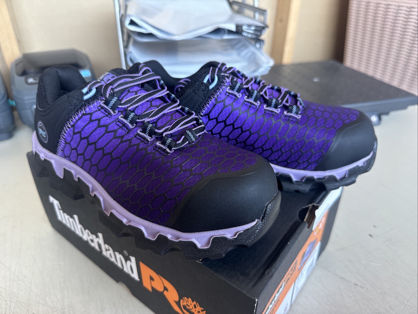 PICK SIZE – Timberland Pro Womens Powertrain Sport SD+ Alloy Safety Toe Shoes