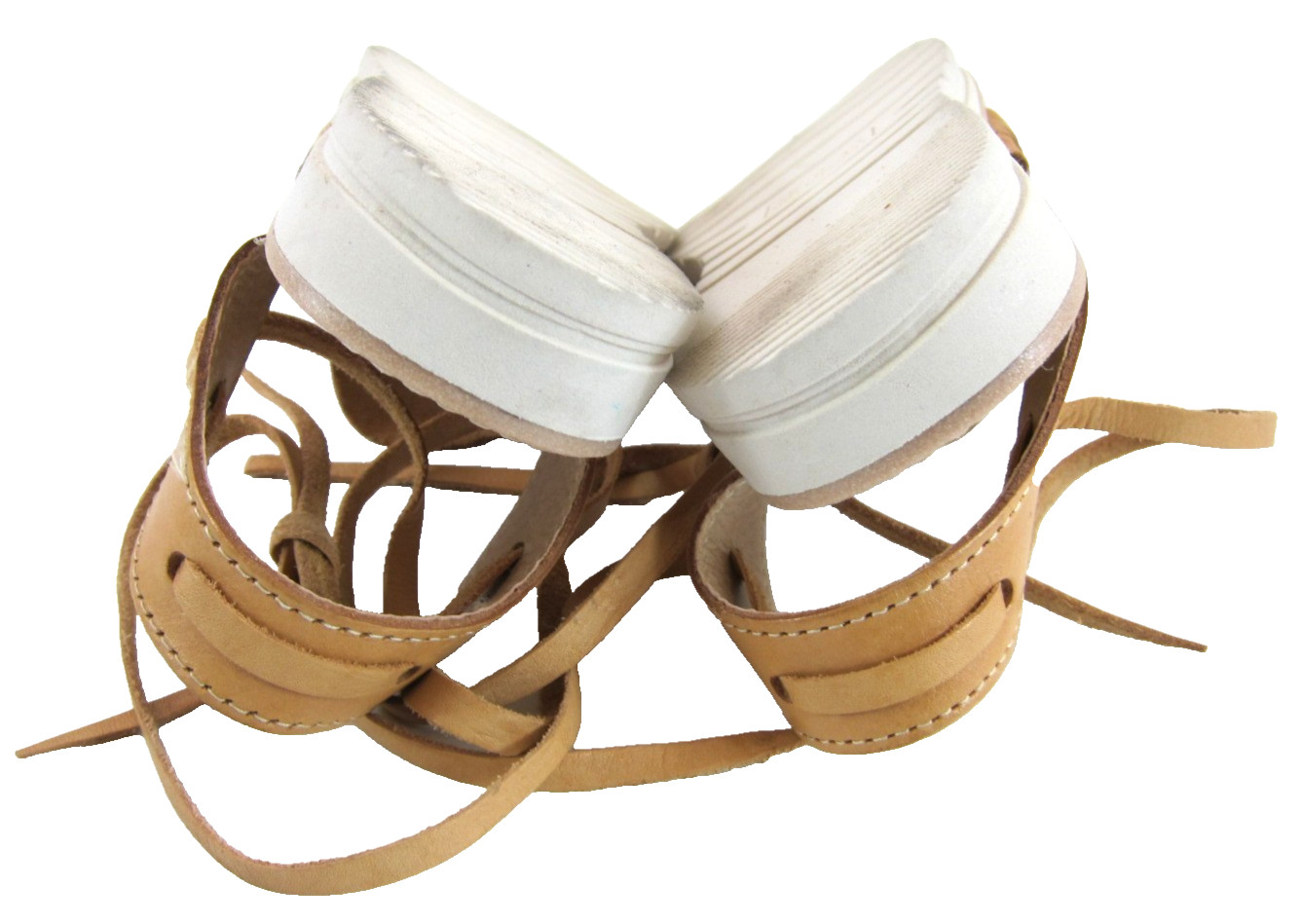 Avana Calzado Artesanal 100% Leather Ankle Strap Tie Huarache Sandal Women 9/40