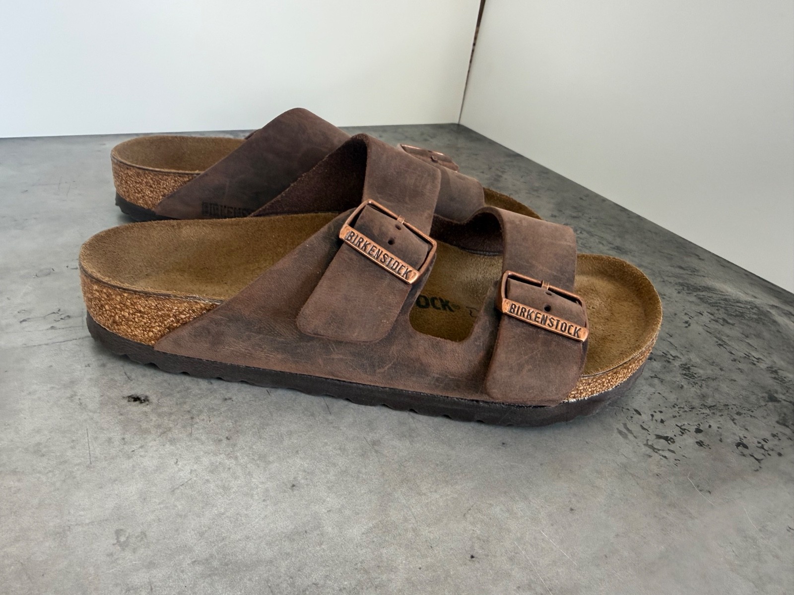 Birkenstock Arizona Habana Oiled Leather EU 37 / Size 6-6.5 (Narrow) – Worn Once