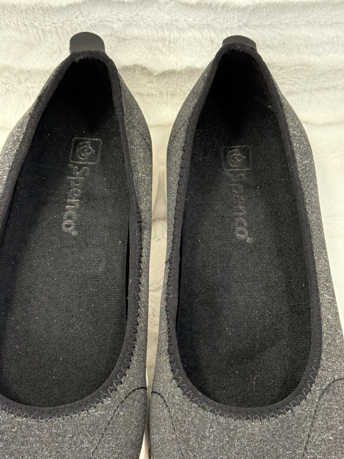 Spenco Daily Stretch Jersey Women’s Slip On Shoes Size 9D Black