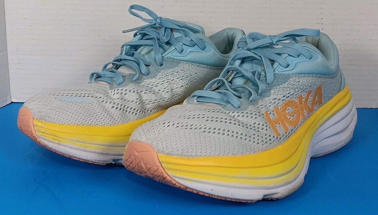 Hoka One One Shoes Bondi 8 Womens Summer Song Running Sneakers Size 8D