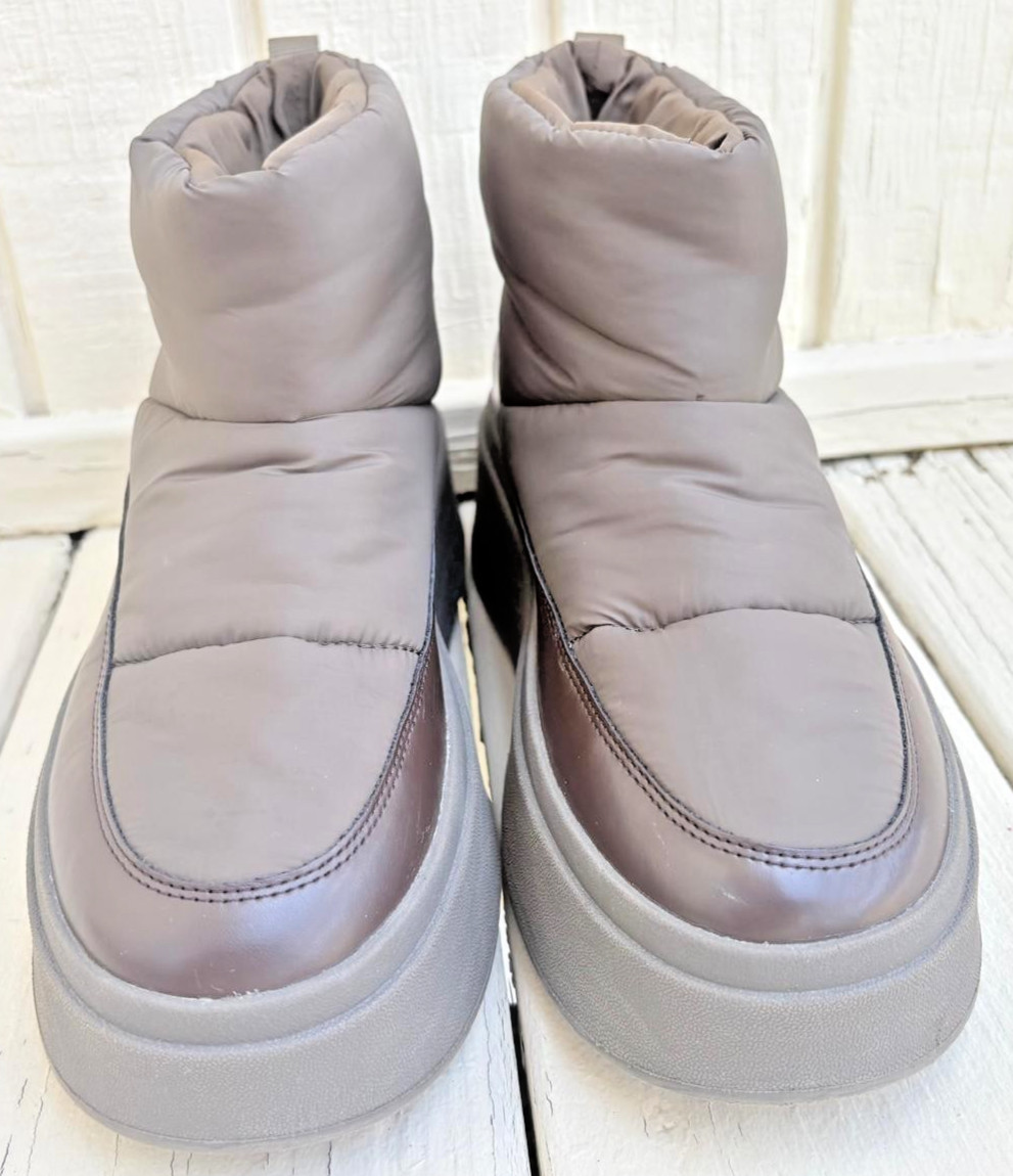 Ash Maxi Puffer Waterproof Ankle Snow Brown Women Boots EU 40 US 9-9.5