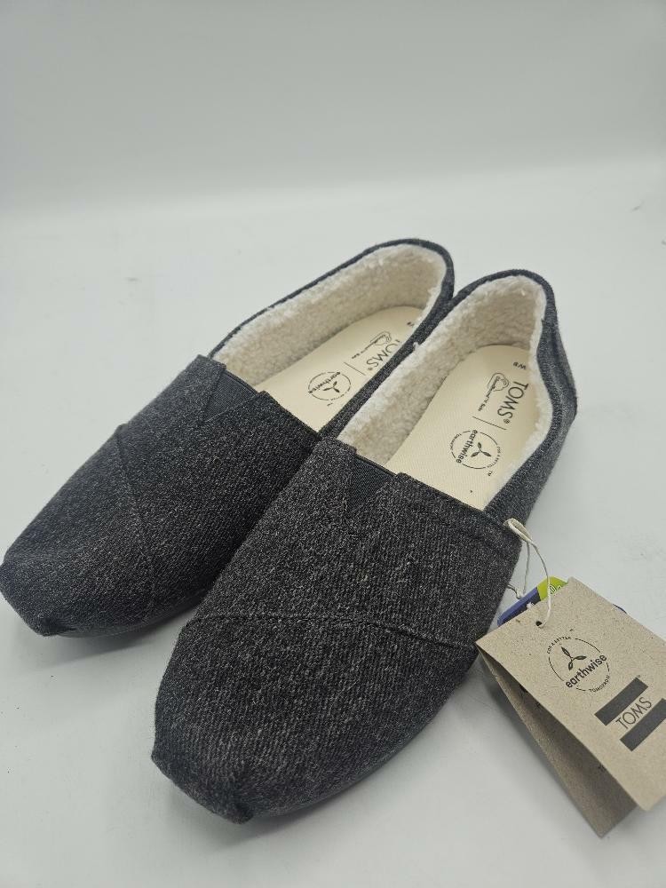 TOMS Women’s Alpargata Loafer Flat, Smoke Grey Repreve Size 9 W