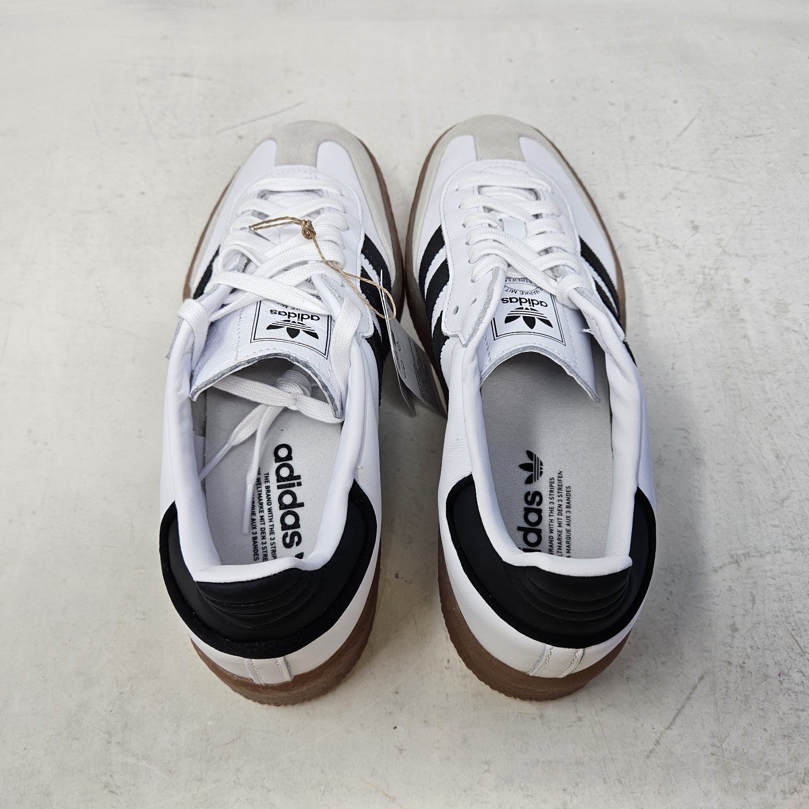 Adidas Sambae ‘White Black’ Comfy Casual Platform Shoes / JI1349 / Women’s 8