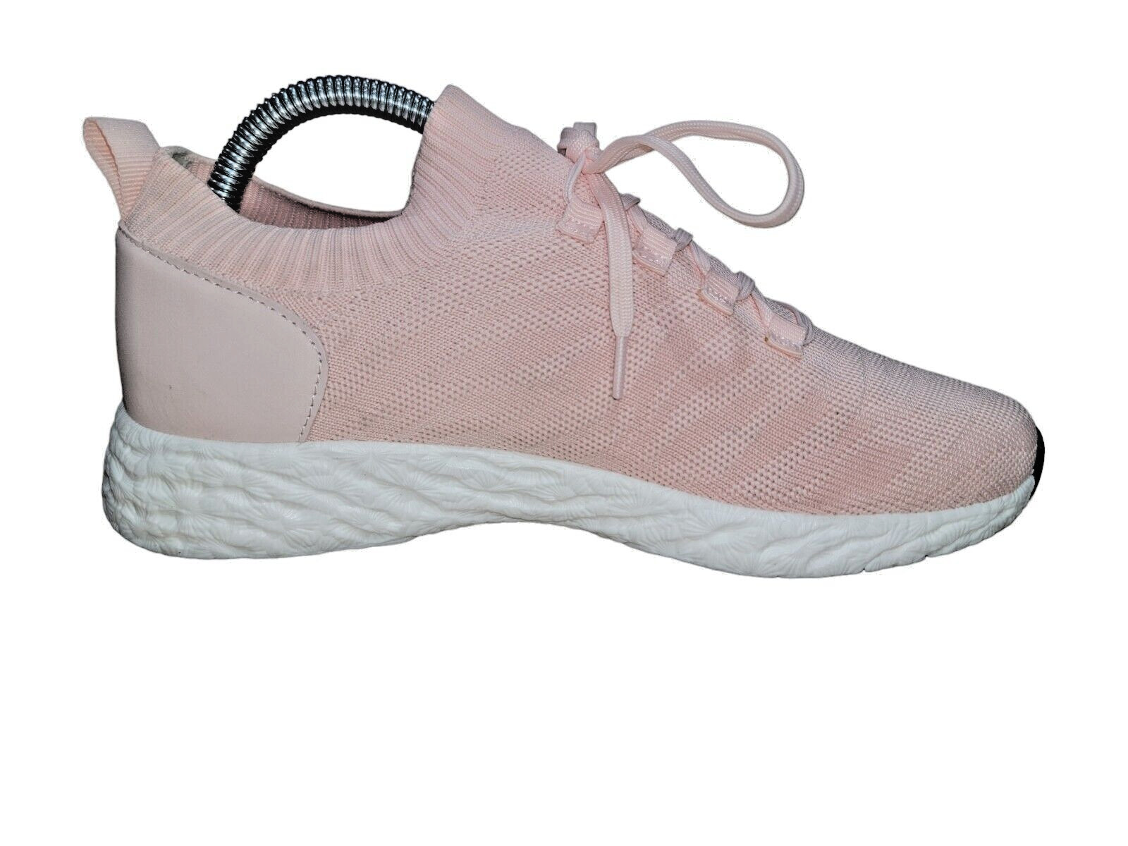 Antonio Melani Lia Ann Salmon Pink Knit Sneakers Comfort Walking Run Shoes 8.5M