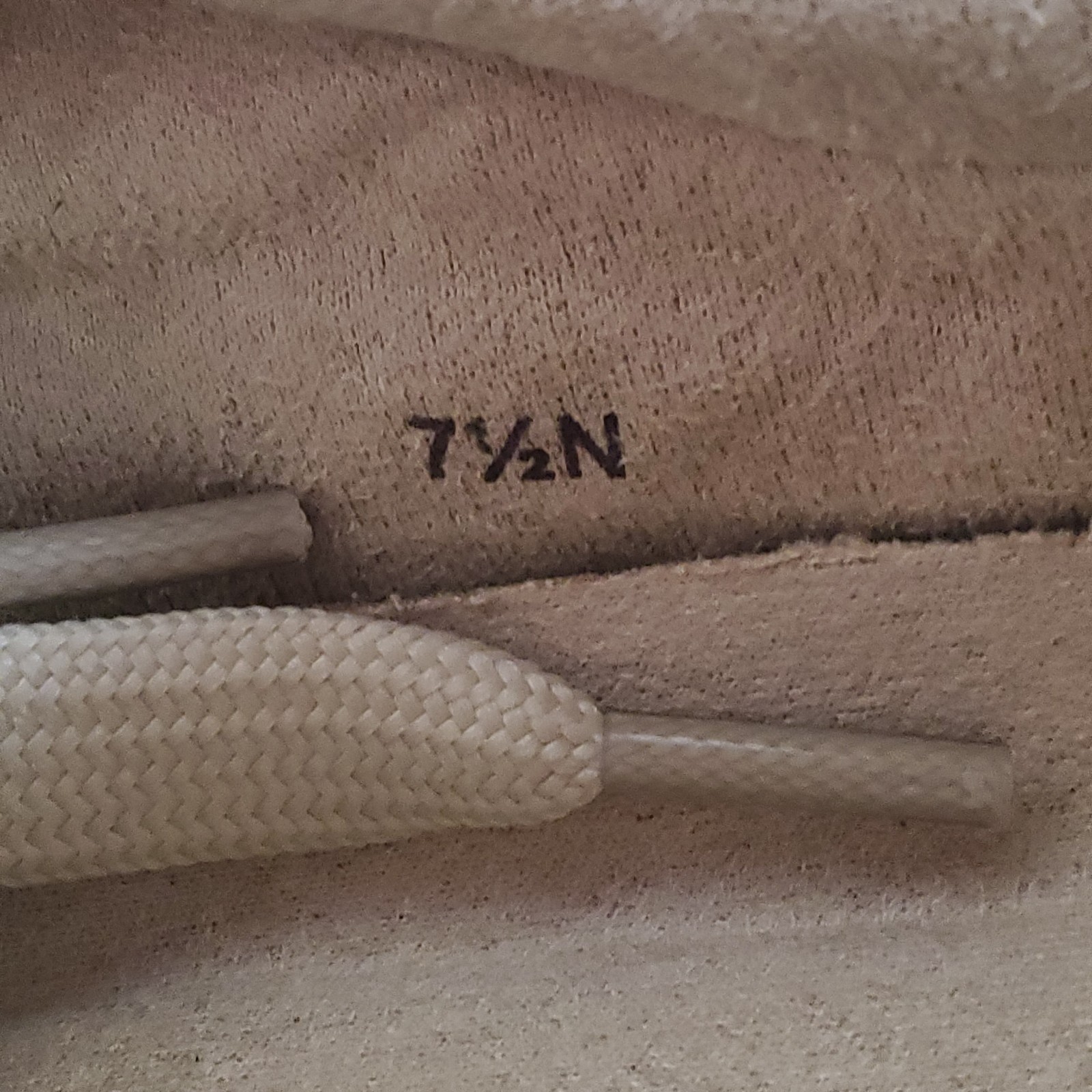 Vaneli Queen Womens Shoes Sz 7.5 N Beige Nival Suede Lace-Up Round Toe Sneakers
