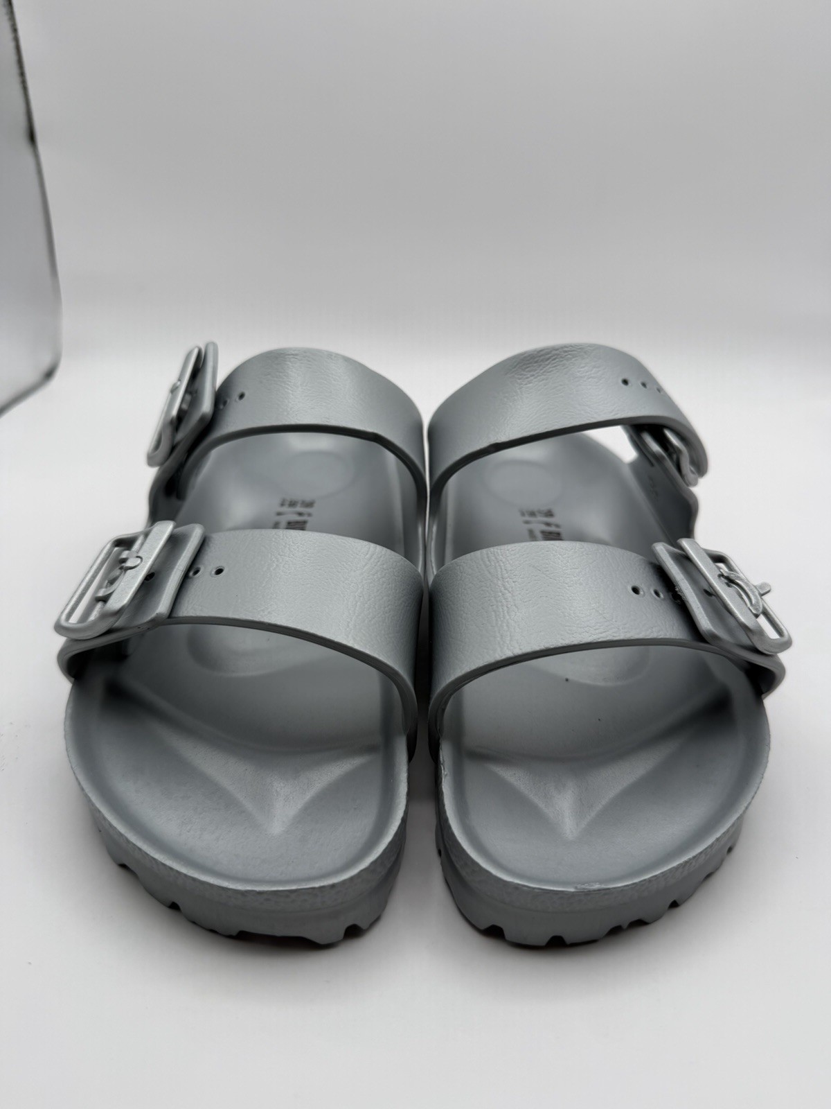 Birkenstock 39 Arizona EVA foam sandals in Gray Silver Unisex W8 M6