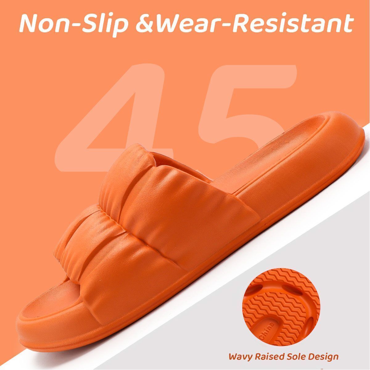 Outdoor Slides Anti-Slip Sandals Ultra Soft Slippers Cloud Shower Home Shoes